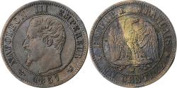 World Coins - France, Napoleon III, Centime, 1857, Lille, Bronze, , Gadoury:86
