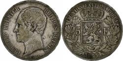 World Coins - Belgium, Leopold I, 5 Francs, 5 Frank, 1853, Silver, , KM:17
