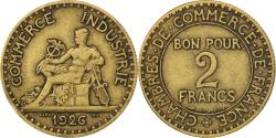 World Coins - Coin, France, Chambre de commerce, 2 Francs, 1926, , Aluminum-Bronze