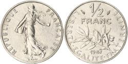 World Coins - Coin, France, Semeuse, 1/2 Franc, 1987, Paris, , Nickel, KM:931.1