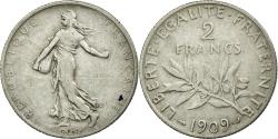 World Coins - Coin, France, Semeuse, 2 Francs, 1909, , Silver, Gadoury:532