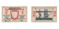 World Coins - Banknote, Germany, Bullenkuhlen Gemeinde, 25 Pfennig, paysage 1, 1921