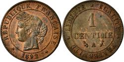World Coins - Coin, France, Cérès, Centime, 1892, Paris, , Bronze, Gadoury:88