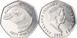 World Coins - Coin, Falkland Islands, 50 Pence, 2018, Pingouins - Manchot de Magellan