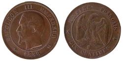 World Coins - Coin, France, Napoleon III, Napoléon III, 10 Centimes, 1856, Rouen,