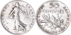 World Coins - Coin, France, Semeuse, 50 Centimes, 1898, Paris, , Silver, KM:854