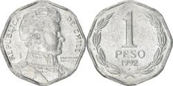 World Coins - Coin, Chile, Peso, 1992, Santiago, , Aluminum, KM:231