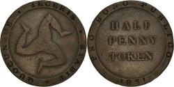 World Coins - Coin, Isle of Man, 1/2 Penny, 1831, , Copper, KM:Tn21.1