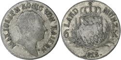 World Coins - German States, BAVARIA, Maximilian IV, Josef, 6 Kreuzer, 1812, Billon