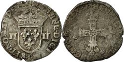 World Coins - Coin, France, Henri IV, 1/4 Ecu, 1610, Nantes, , Silver, Sombart:4678