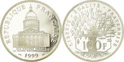 World Coins - Coin, France, Panthéon, 100 Francs, 1999, Paris, Proof, , Silver