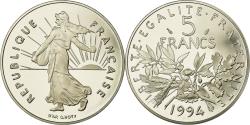 World Coins - Coin, France, Semeuse, 5 Francs, 1994, Paris, Proof, , Nickel Clad