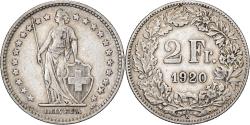 World Coins - Switzerland, 2 Francs, 1920, Bern, Silver, , KM:21