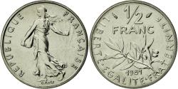 World Coins - Coin, France, Semeuse, 1/2 Franc, 1981, , Nickel, Gadoury:429