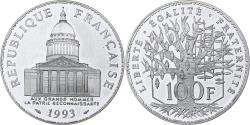 World Coins - France, 100 Francs, Panthéon, 1993, Paris, Proof, Silver, , Gadoury:898a
