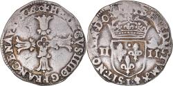 World Coins - Coin, France, Henri IV, 1/4 Ecu, 1600, Bayonne, , Silver, Duplessy:1224