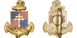 World Coins - France, 9e Brigade d'Infanterie de Marine, Military, Broche, Excellent Quality