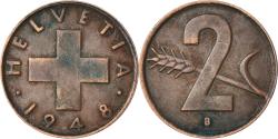 World Coins - Coin, Switzerland, 2 Rappen, 1948, Bern, , Bronze, KM:47
