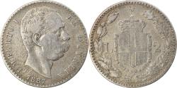 World Coins - Coin, Italy, Umberto I, 2 Lire, 1887, Rome, , Silver, KM:23