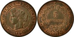 World Coins - Coin, France, Cérès, 5 Centimes, 1897, Paris, , Bronze, KM:821.1