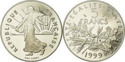 World Coins - Coin, France, Semeuse, 5 Francs, 1999, Paris, BE, , Nickel Clad