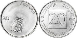 World Coins - Slovenia, 20 Stotinov, 1992, Aluminum, , KM:8