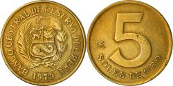 World Coins - Coin, Peru, 5 Soles, 1979, Lima, , Brass, KM:271