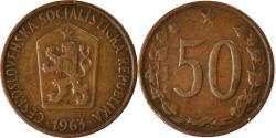 World Coins - Coin, Czechoslovakia, 50 Haleru, 1963