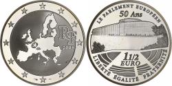 World Coins - France, 1 1/2 Euro, Parlement européen, Proof, 2008, Pessac, Silver,