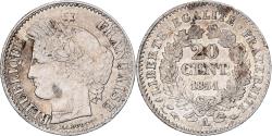 World Coins - France, 20 Centimes, Cérès, 1851, Paris, Silver, , Gadoury:303