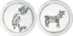 World Coins - France, Medal, Animalière, Chèvre, Auricoste, , Silvered bronze