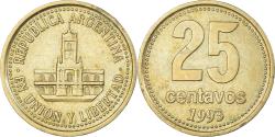 World Coins - Coin, Argentina, 25 Centavos, 1993