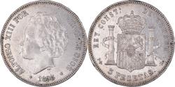 World Coins - Coin, Spain, Alfonso XIII, 5 Pesetas, 1893, Madrid, , Silver, KM:700