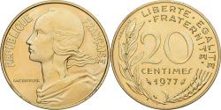 World Coins - Coin, France, Marianne, 20 Centimes, 1977, Paris, série FDC,
