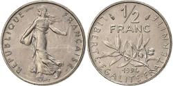 World Coins - France, 1/2 Franc, Semeuse, 1994, Paris, Nickel, , Gadoury:429
