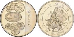 World Coins - Malta, Medal, L'Europe, Malte, Copper-nickel,
