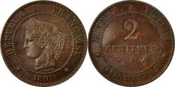 World Coins - Coin, France, Cérès, 2 Centimes, 1891, Paris, , Bronze, KM:827.1