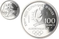 World Coins - Coin, France, Albertville - Ice Skating, 100 Francs, 1989, ESSAI, , Silver