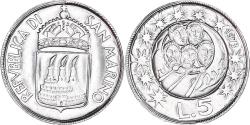 World Coins - Coin, San Marino, 5 Lire, 1973, Rome, FDC, , Aluminum, KM:24