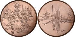 World Coins - France, Medal, Naissance de l'Art Gothique, 1971, Bronze, Mathieu,