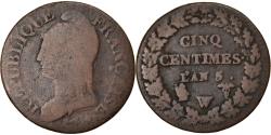 World Coins - Coin, France, Dupré, 5 Centimes, AN 5, Lille, , Bronze, KM:640.11