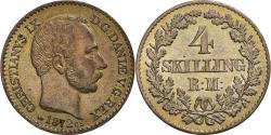 World Coins - Coin, Denmark, Christian IX, 4 Skilling Rigsmont, 1872, Copenhagen,