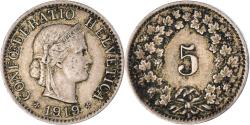 World Coins - Coin, Switzerland, 5 Rappen, 1919