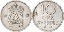 World Coins - Coin, Sweden, Gustaf VI, 10 Öre, 1967, , Copper-nickel, KM:835