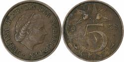 World Coins - Netherlands, 5 Cents, 1958