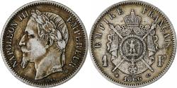 World Coins - France, Napoleon III, Franc, Napoléon III, 1866, Strasbourg, Silver,