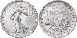 World Coins - Coin, France, Semeuse, 50 Centimes, 1910, Paris, , Silver, KM:854