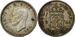 World Coins - Great Britain, George VI, 6 Pence, 1941, Silver, , KM:852