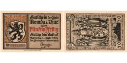 World Coins - Germany, Remda, 50 Pfennig, 1921-07-01, UNC(63)