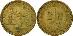 World Coins - Coin, Monaco, Louis II, 2 Francs, 1926, Poissy, , Aluminum-Bronze
